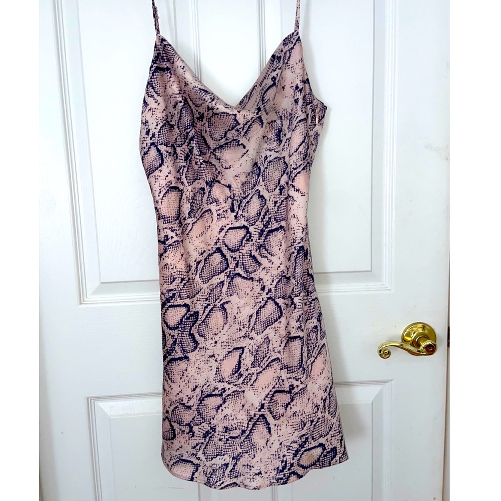 Snakeskin Cocktail Dress